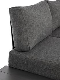 Set lounge para exterior Konnor, 3 pzas., Tapizado: 100% polipropileno, Estructura: aluminio con pintura en p, Gris antracita, Set de diferentes tamaños