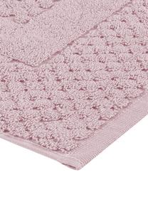 Tappeto bagno rosa Katharina, 100% cotone, qualità pesante, 900 g/m², Rosa cipria, Larg. 50 x Lung. 70 cm