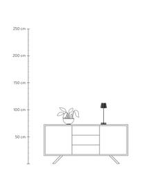 Lampe d'extérieur LED mobile intensité variable Trellia, Noir, Ø 15 x haut. 38 cm