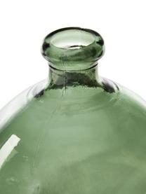 Vase bouteille Dina, Verre recyclé, certifié GRS, Vert, Ø 20 x haut. 23 cm