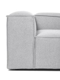 Modulares XL-Ecksofa Lennon, Bezug: 100% Polyester Der strapa, Gestell: Massives Kiefernholz, FSC, Füße: Kunststoff, Webstoff Hellgrau, B 329 x H 68 cm, Eckteil rechts