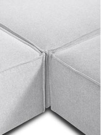 Modulární rohová XL pohovka Lennon, Světle šedá, Š 329 cm, H 68 cm, rohová část vpravo