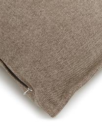 Sofa-Kissen Lennon in Braun, Bezug: 100% Polyester, Webstoff Braun, B 60 x L 60 cm