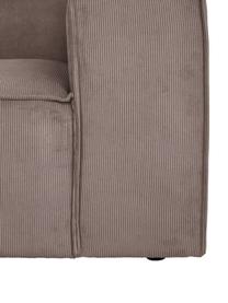Sessel Lennon aus Cord, Bezug: Cord (92% Polyester, 8% P, Gestell: Massives Kiefernholz, FSC, Beine: Kunststoff, Cord Braun, B 130 x T 101 cm