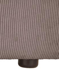 Sessel Lennon aus Cord, Bezug: Cord (92% Polyester, 8% P, Gestell: Massives Kiefernholz, FSC, Beine: Kunststoff, Cord Braun, B 130 x T 101 cm