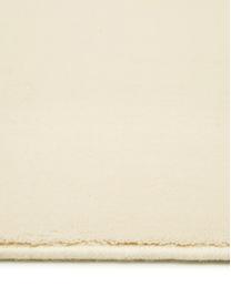 Wollen vloerkleed Ida in beige, Bovenzijde: 100% wol, Onderzijde: 60% jute, 40% polyester B, Beige, B 300 x L 400 cm (Maat XL)