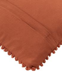Kissenhülle Indi mit strukturierter Oberfläche, 100% Baumwolle, Rostrot, B 45 x L 45 cm
