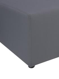 Canapé 4 places d'extérieur modulable avec repose-pieds Simon, Tissu gris foncé, larg. 285 x prof. 105 cm