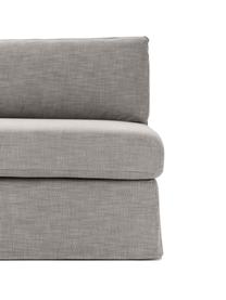 Modulo centrale Russell, Rivestimento: 100% cotone Con 50.000 ci, Struttura: legno di pino massiccio c, Piedini: plastica, Tessuto grigio, Larg. 103 x Alt. 77 cm