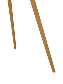 Scandi tripod vloerlamp Jake van massief hout, Lampenkap: linnen, Lampvoet: essenhout, FSC-gecertific, Beige, Ø 60 x H 150 cm