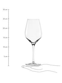 Kristallen wijnglazen Exquisit, 6 stuks, Kristalglas, Transparant, Ø 7 x H 25 cm, 645 ml
