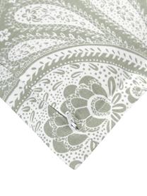 Kussenhoes Manon van biokatoen met paisley patroon, 100% biokatoen, GOTS-gecertificeerd, Groen, B 45 x L 45 cm