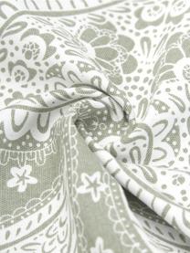Kissenhülle Manon mit Paisley-Muster aus Bio-Baumwolle in Grün, 100% Bio-Baumwolle, GOTS-zertifiziert, Grün, B 45 x L 45 cm