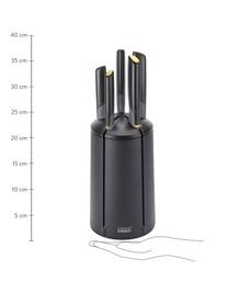 Set de cuchillos Elevate, 5 uds., Cuchillo: acero inoxidable, Negro, multicolor, Set de diferentes tamaños