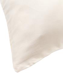 Federa in raso di cotone con stampa floreale Marino, Beige, tonalità rosse, Larg. 50 x Lung. 80 cm