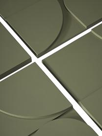 Sada nástěnných dekorací Massimo, 4 díly, MDF deska (dřevovláknitá deska střední hustoty), Zelená, Š 80 cm, V 80 cm