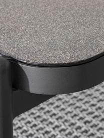 Table basse de jardin avec plateau en verre Florencia, Noir, gris foncé, larg. 120 x haut. 36 cm