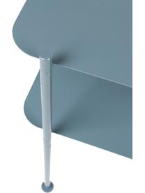 Metalen sidetable River, Gecoat metaal, Blauw, B 50 x H 62 cm