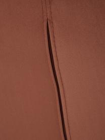 Poltrona ad ala in velluto color marrone Wing, Rivestimento: velluto (poliestere) 15.0, Struttura: metallo zincato, Velluto marrone, Larg. 75 x Prof. 85 cm
