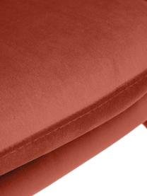 Fauteuil à oreilles velours marron Wing, Velours brun, larg. 75 x prof. 85 cm
