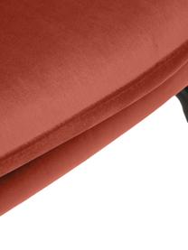 Fotel uszak z aksamitu z metalowym nogami Wing, Tapicerka: aksamit (poliester) Dzięk, Stelaż: metal galwanizowany, Brązowy aksamit, S 75 x G 85 cm