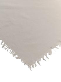 Katoenen tafelkleed Nalia met franjes, Katoen, Beige, Voor 6 - 8 personen (B 160 x L 250 cm)