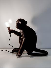 Design Außentischlampe Monkey mit Stecker, Leuchte: Kunstharz, Schwarz, 34 x 32 cm