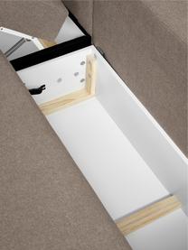Velká rozkládací pohovka s úložným prostorem Noah (4místná), Hnědá, Š 343 cm, H 180 cm, levé rohové provedení