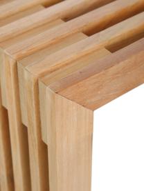 Panchina in legno di teak Rib, Legno di teak, Bambù, Larg. 104 x Alt. 43 cm