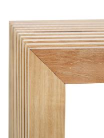 Panchina moderna in legno di teak massiccio Rib, Legno di teak, Teak, Larg. 104 x Alt. 43 cm