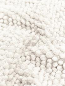 Federa arredo strutturata color bianco crema Indi, 100% cotone, Bianco latteo, Larg. 45 x Lung. 45 cm
