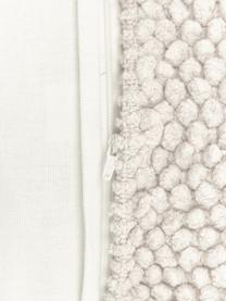 Povlak na polštář s měkkým strukturovaným povrchem Indi, 100 % bavlna, Tlumeně bílá, Š 45 cm, D 45 cm