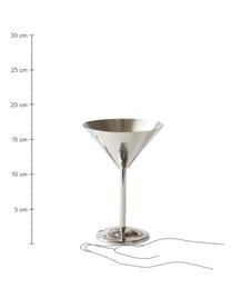 Cocktailgläser Sarai, 4 Stück, Edelstahl, Chromfarben, Ø 12 x H 17 cm