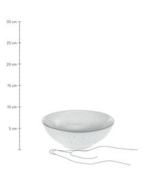 Bols artisanaux Nordic Sand, 4 pièces, Grès cérame, Tons gris et beiges, Ø 17 x haut. 6 cm