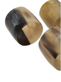 Servetringen Jay, 6 stuks, Hoorn, Bruintinten, Ø 4 cm