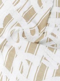 Federa arredo ricamata Let it snow, 100% cotone, Beige, Larg. 45 x Lung. 45 cm