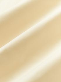 Drap plat en percale de coton Elsie, Jaune clair, larg. 240 x long. 280 cm