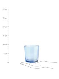 Wassergläser Lola in Bunt, 6er-Set, Glas, Mehrfarbig, Ø 7 x H 9 cm, 345 ml