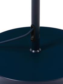 Lámpara de pie Matilda, Pantalla: metal con pintura en polv, Cable: cubierto en tela, Azul, Ø 40 x Al 164 cm