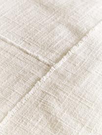 Baumwoll-Kissenhülle Terre mit dekorativer Naht, 80% Baumwolle, 20% Leinen, Beige, B 45 x L 45 cm