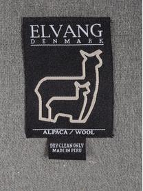 Coperta in alpaca a quadri Manhattan, Giallo, grigio, Larg. 130 x Lung. 200 cm