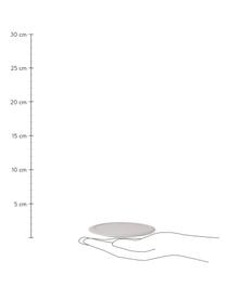 Silikon-Untersetzer Plain mit Halterung, 6 Stück, Untersetzer: Rutschfestes Silikon, Halterung: Metall, Gebrochenes Weiß, Ø 10 cm