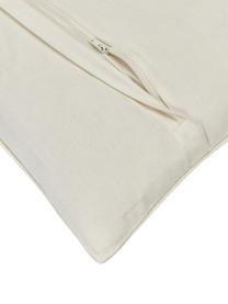 Haftowana poszewka na poduszkę z bawełny Vahid, Beżowy, kremowobiały, S 45 x D 45 cm