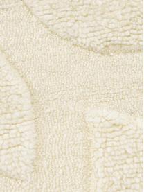 Handgewebter Wollteppich Clio mit Hoch-Tief-Struktur, Flor: 100 % Wolle, Beige, B 80 x L 150 cm (Größe XS)