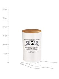 Aufbewahrungsdose Karlton Bros. Sugar, Porzellan, Weiß, Schwarz, Braun, Ø 11 x H 18 cm, 1.1 L