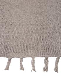 Alfombra corredor artesanal de algodón Agneta, 100% algodón, Gris, An 70 x L 250 cm