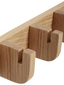 Perchero de pared de roble Nomad, Madera de roble con certificado FSC, Roble, An 96 x Al 10 cm