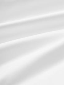 Taie d'oreiller en satin de coton Premium, Blanc, larg. 50 x long. 70 cm