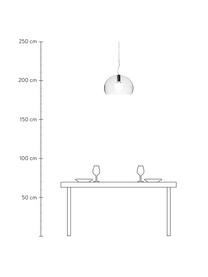 Pendelleuchte Small FL/Y, Lampenschirm: Kunststoff, Transparent, Ø 38 x H 28 cm