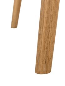 Runder Esstisch Yumi in Hellbraun, Ø 115 cm, Tischplatte: Mitteldichte Holzfaserpla, Beine: Eichenholz, massiv, Eichenholz, Ø 115 x H 74 cm